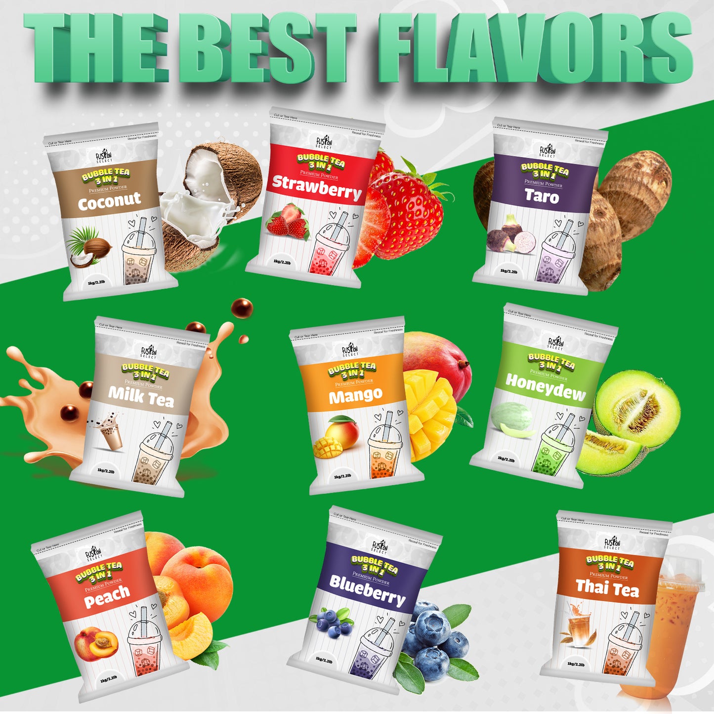 Fusion Select 3-in-1 Milk Tea Powder