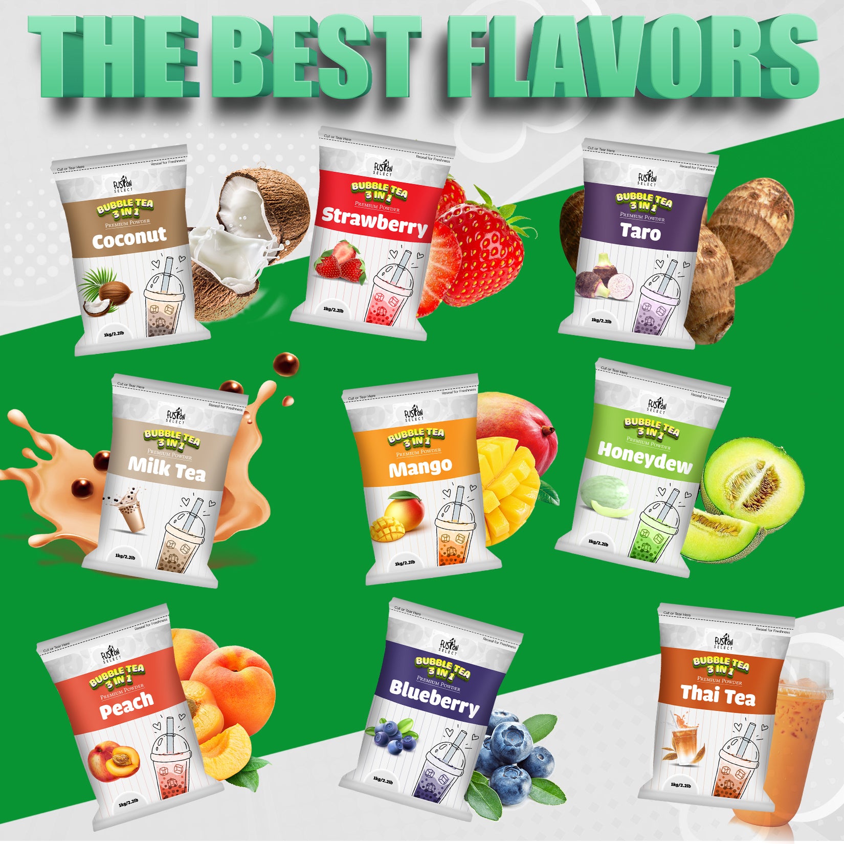 Fusion Select 3-in-1 Milk Tea Powder