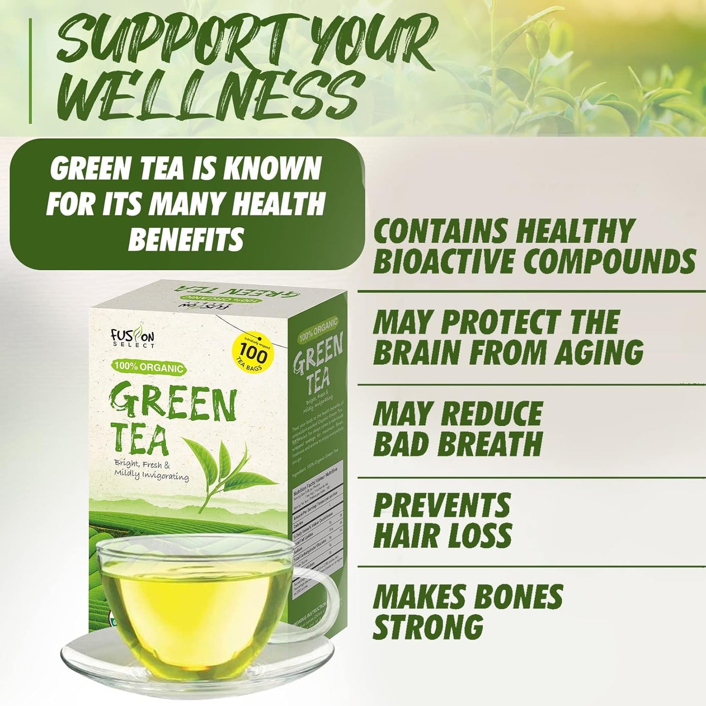 Fusion Select Organic Green Tea