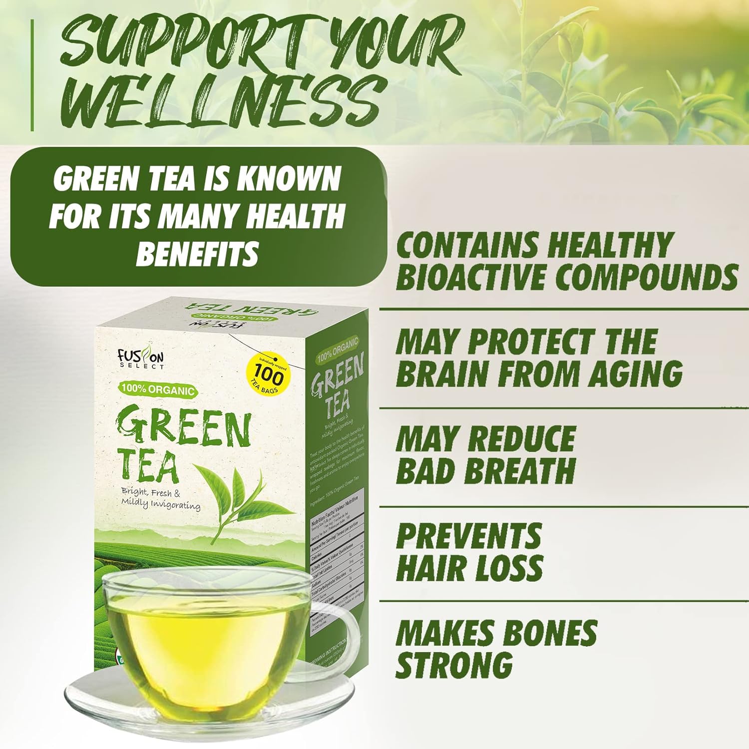 Fusion Select Organic Green Tea