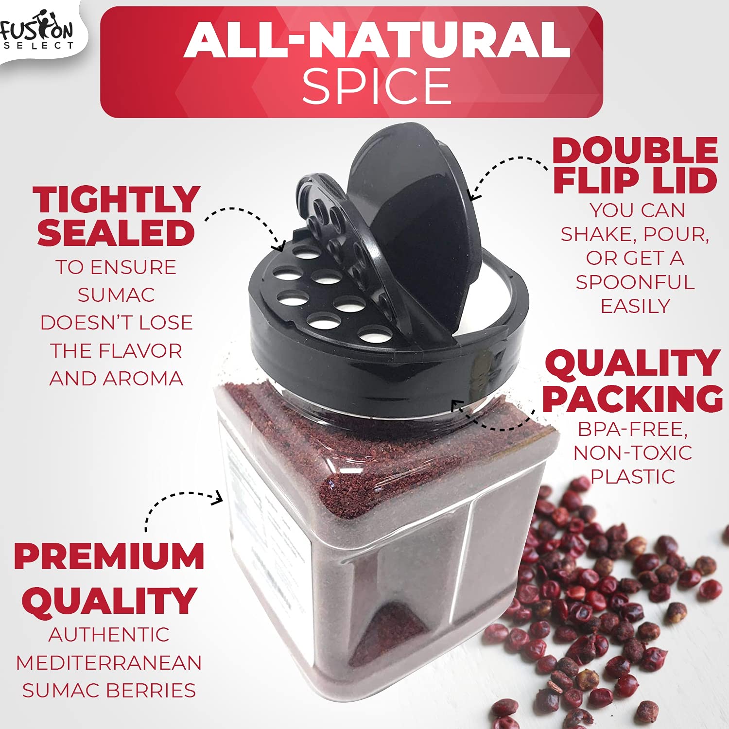 Fusion Select 100% Pure Sumac Spice