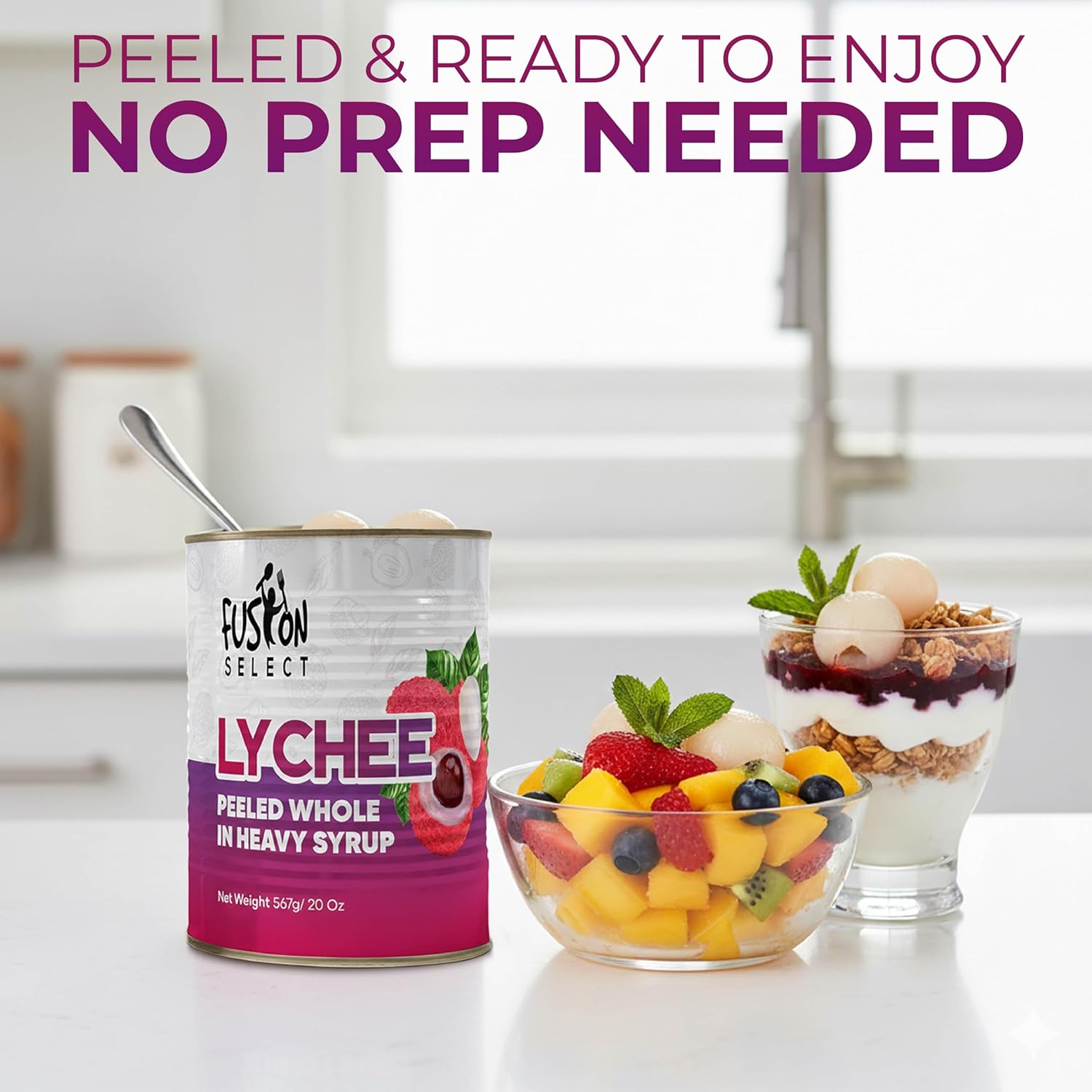 Fusion Select Canned Lychees in Syrup