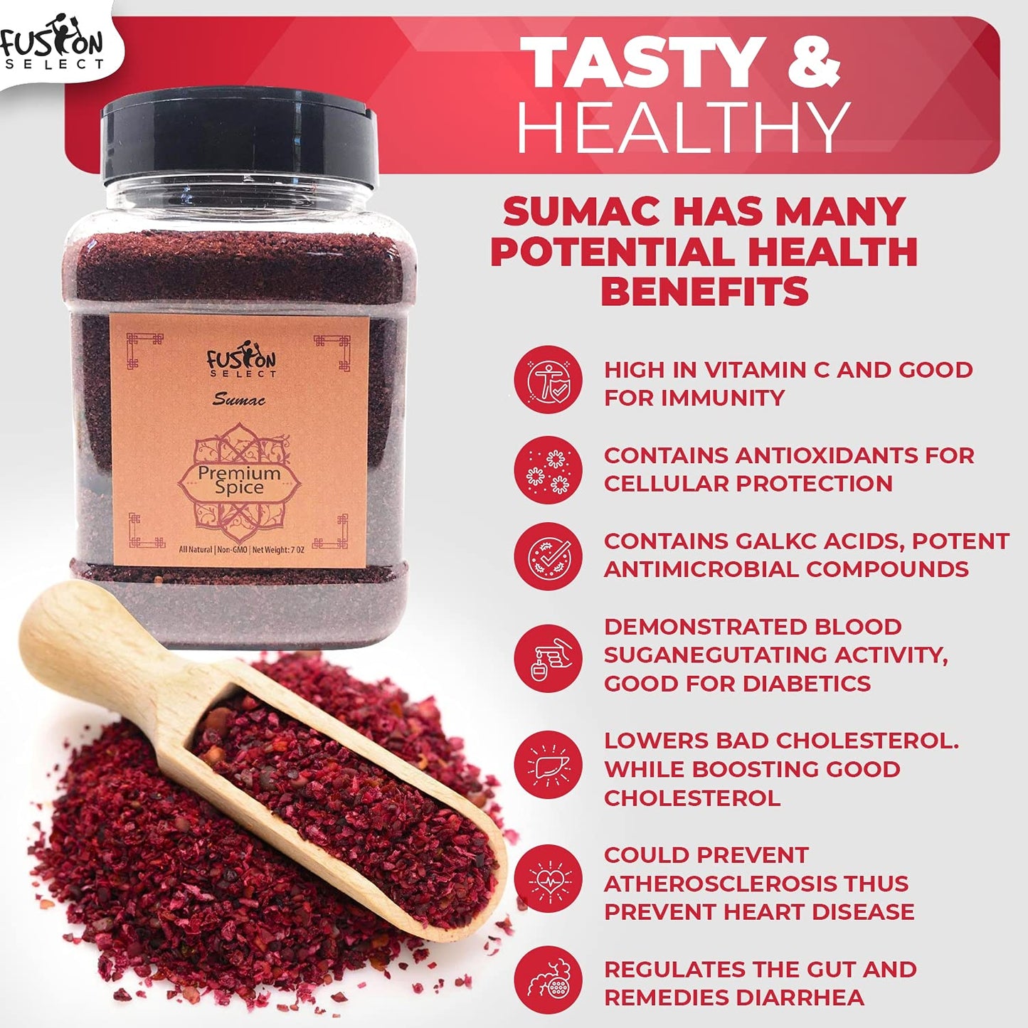 Fusion Select 100% Pure Sumac Spice