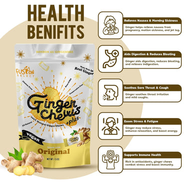 Fusion Select Mango Ginger Chews - Vegan Candy