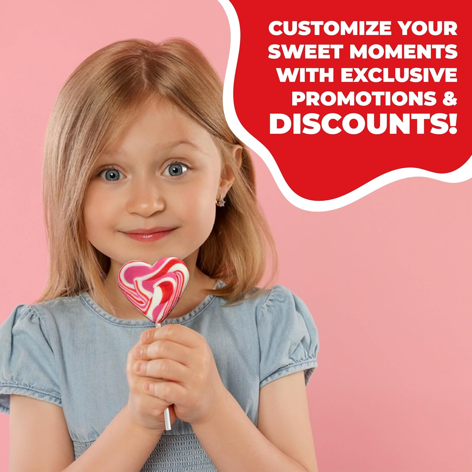 Fusion Select Heart Shaped Lollipops Candy