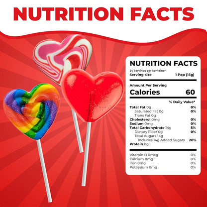 Fusion Select Heart Shaped Lollipops Candy