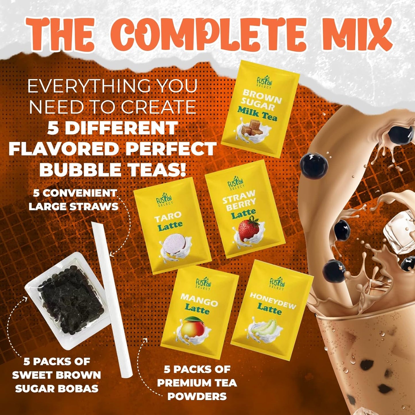 Fusion Select Bubble Tea Kit Set