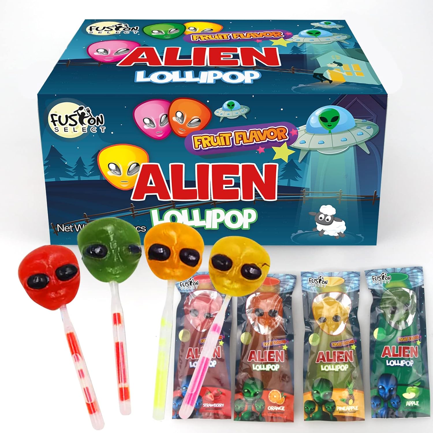 Fusion Select Alien Halloween Lollipops