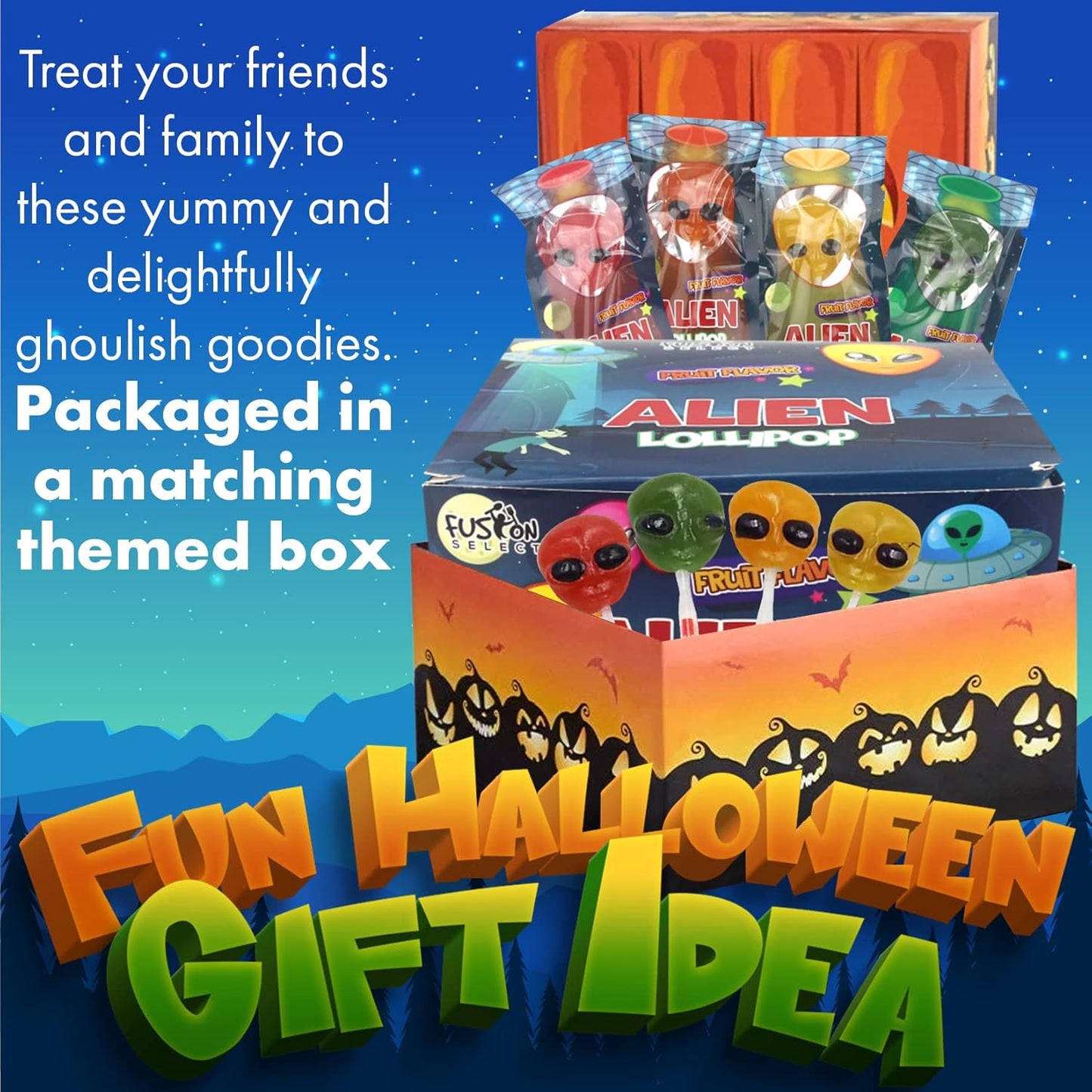 Fusion Select Alien Halloween Lollipops