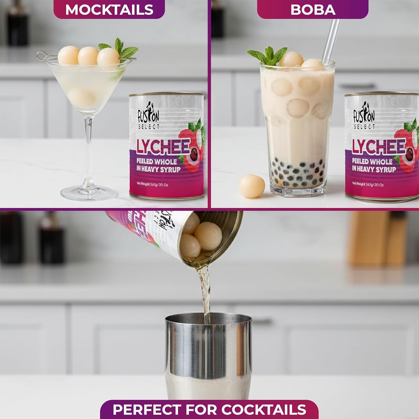 Fusion Select Canned Lychees in Syrup
