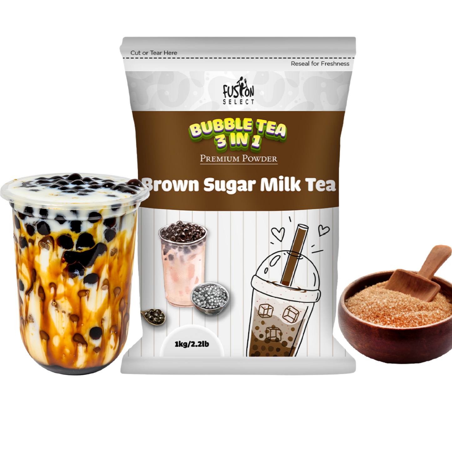 Fusion Select 3-in-1 Milk Tea Powder