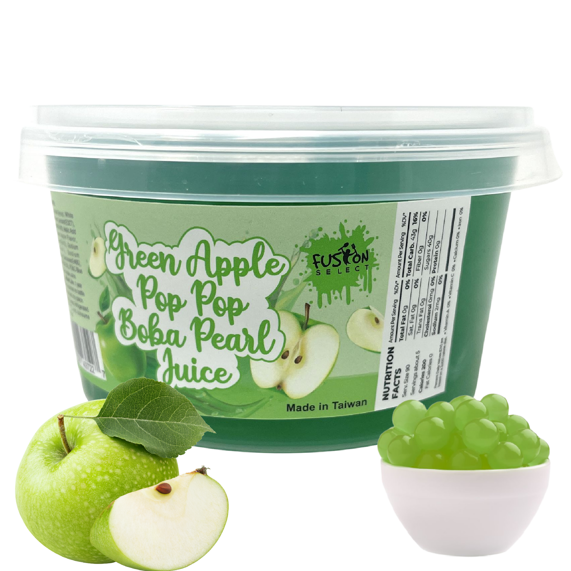 Fusion Select Boba Bursting Bobaz – Green Apple Flavor