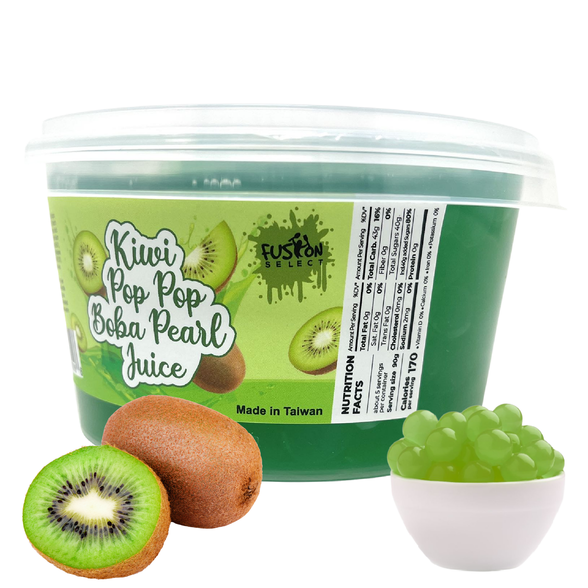 Fusion Select Kiwi Bursting Bobaz Popping Pearls