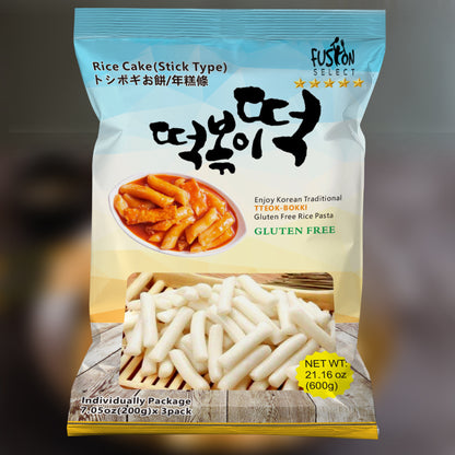 Fusion Select Korean Rice Cakes – Tteokbokki Sticks (2 Packs)