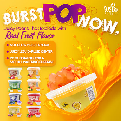 Fusion Select Flavors Bursting Bobaz Popping Bobaz Pearls( 6 Variety )