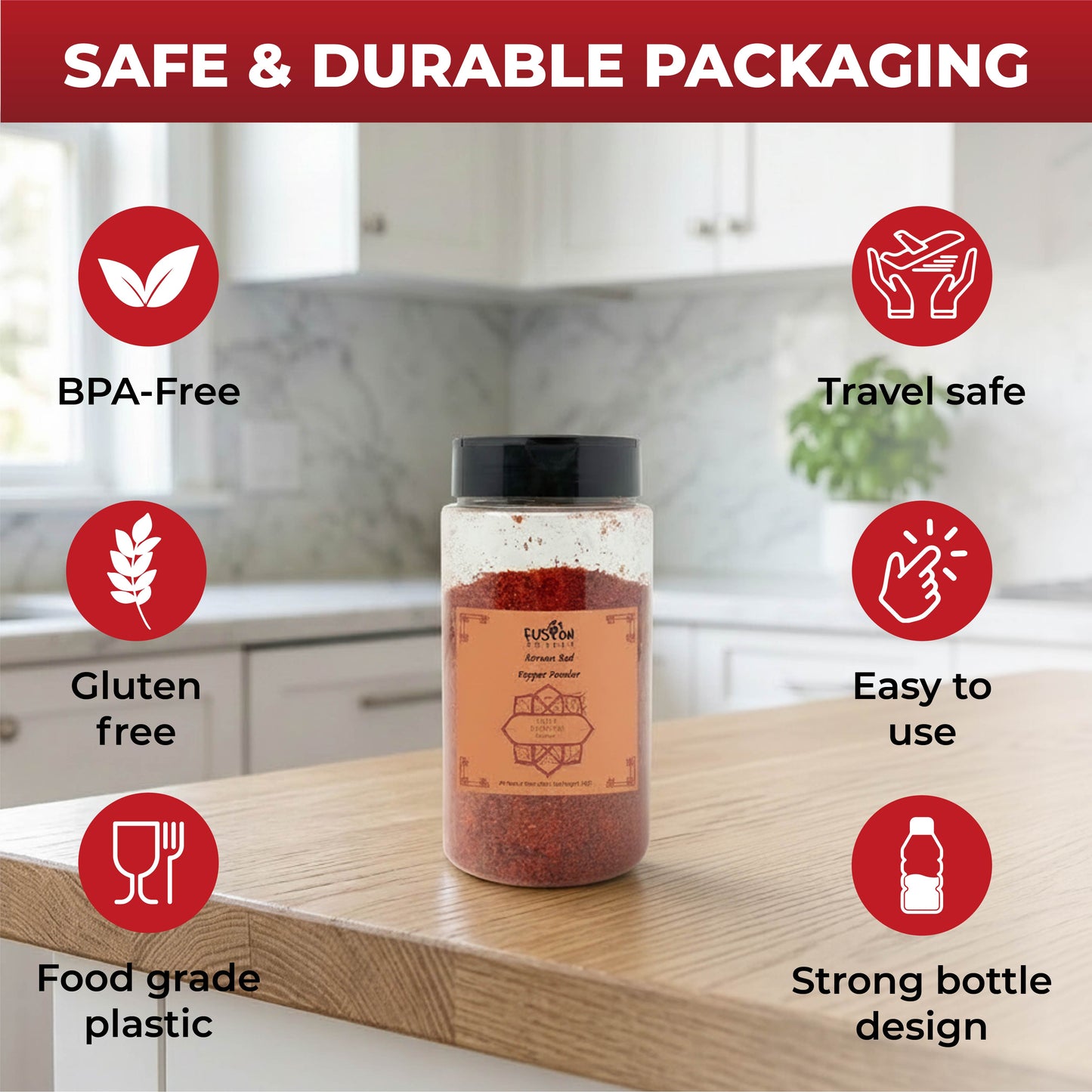 Fusion Select Premium Gochugaru – Korean Red Chili Pepper Flakes