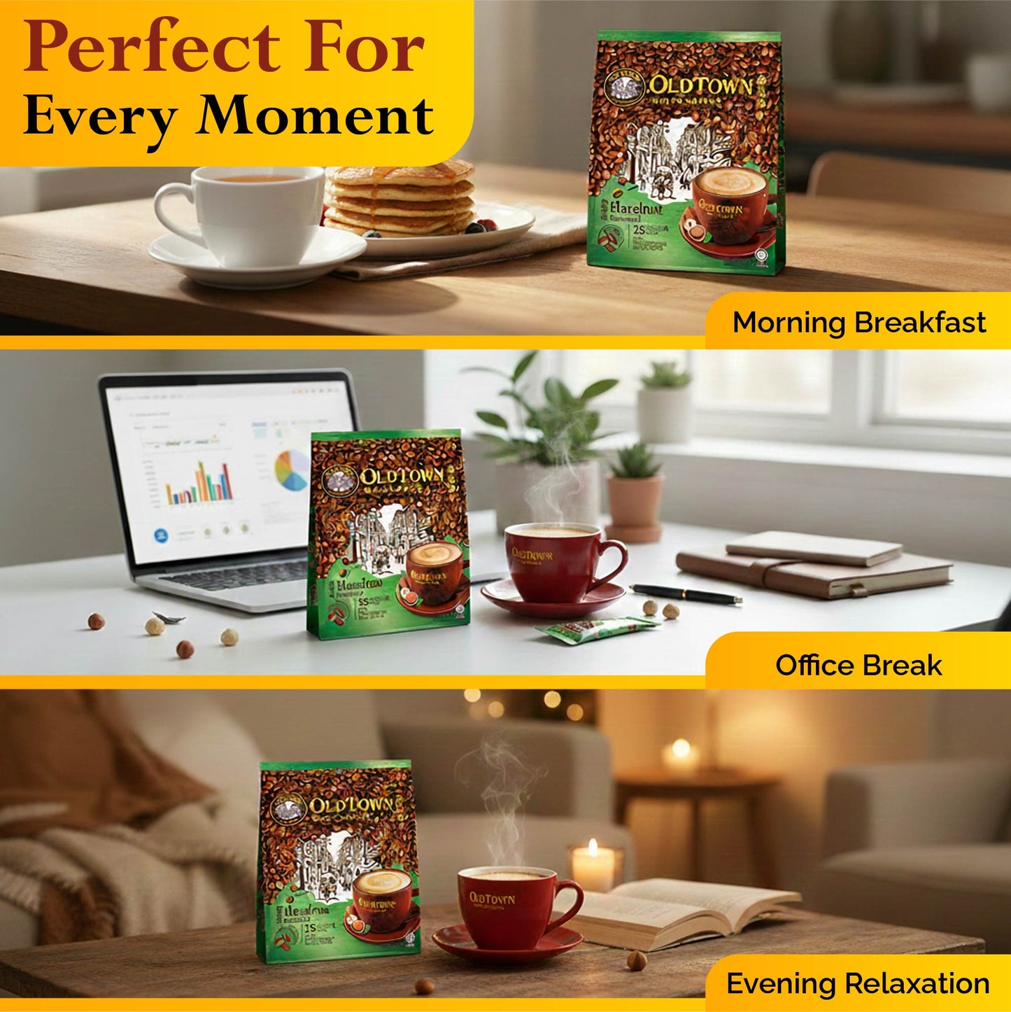OLD TOWN 3 in 1 Classic White Coffee